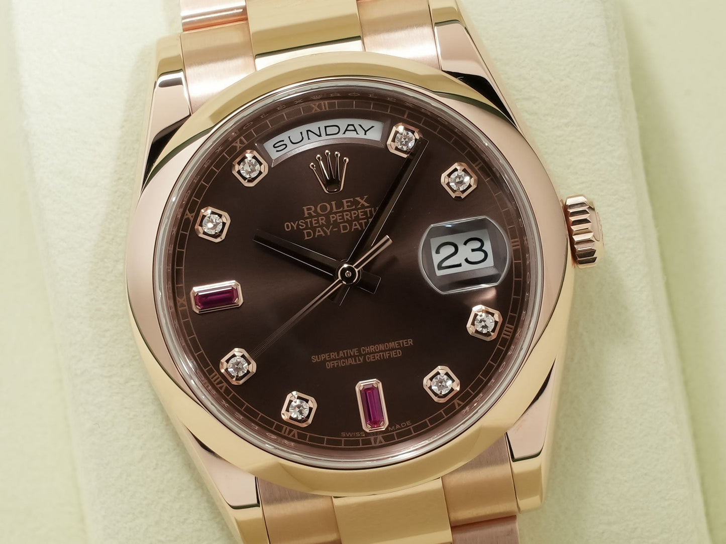 Rolex Day Date Ref.118205FA G serial